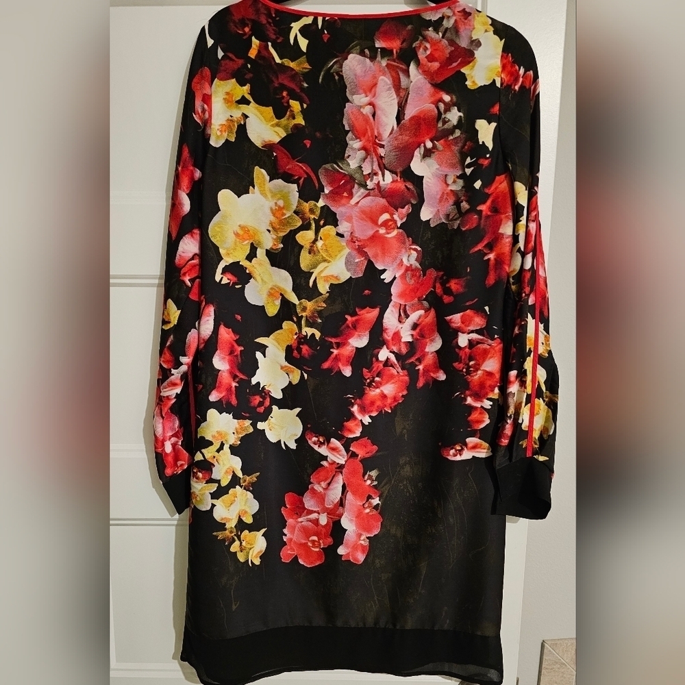 Adrianna Papell Flowered Dress sz 6 - Picture 5 of 5